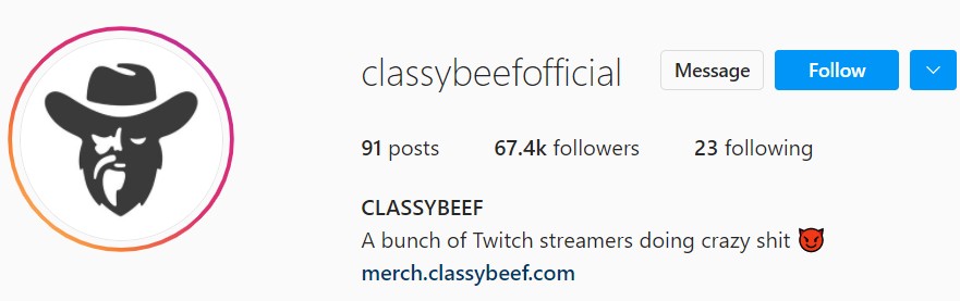 ClassyBeef Instagram