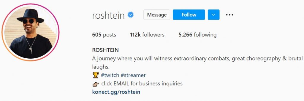 roshtein instagram