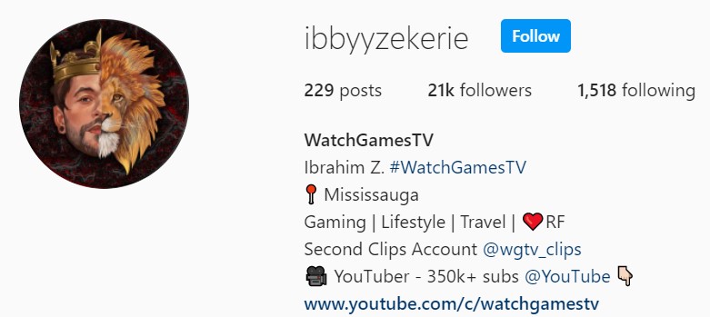 WatchgamesTV Instagram